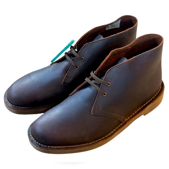 Clarks Bushacre 3Beeswax Leather Ortholite Extreme Comfort System Brown Size 13W - Picture 1 of 11